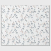 青と赤面包装紙 ラッピングペーパー (フラット)