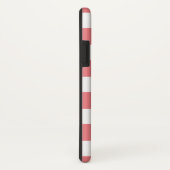 青と赤面名門私立校風のストライプモノグラム Case-Mate iPhoneケース (裏面/右)