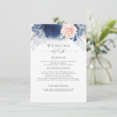 青と赤面色の花結婚の情報 エンクロージャーカード (スタンド正面)