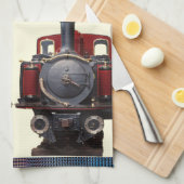 青と赤 キッチンタオル (四つ折り)