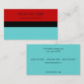 青と赤 名刺 (正面/裏面)