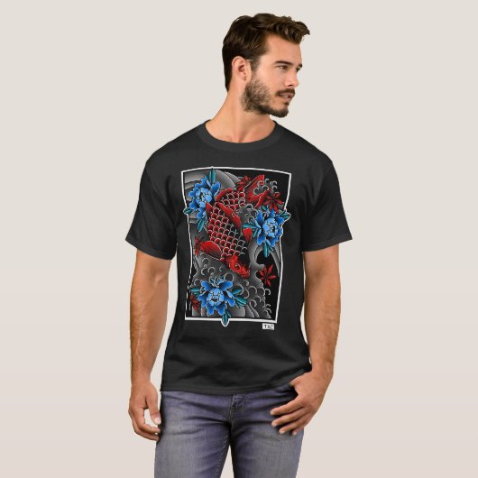 青と赤 Tシャツ (正面フル)