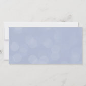 青と金のウェディングフォト 愛と感謝 ありがとう サンキューカード (裏面)