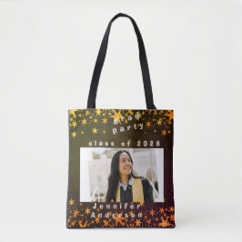 青と金のエレガントな招待状 トートバッグ