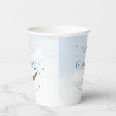 青と金のオーバー・ザ・ムーン紙コップ 紙コップ (右)