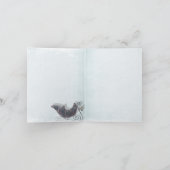 青と金のクリスマスカード シーズンカード (内部)