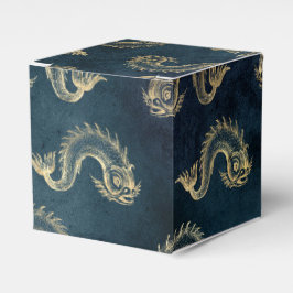 青と金のビンテージ航海スタイル フェイバーボックス