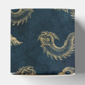 青と金のビンテージ航海スタイル フェイバーボックス (上部)