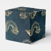 青と金のビンテージ航海スタイル フェイバーボックス (裏面サイド)