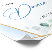 青と金のフレーム 信じて、あなたは踊れる ポスター (角)