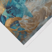 青と金のボタニカルウェディングデコパージュ 薄葉紙 (詳細)