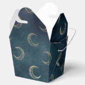 青と金のヴィンテージ ムーンパターン フェイバーボックス (オープン)