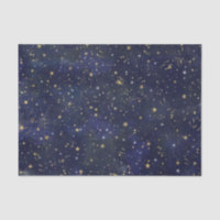 青と金の天体星 夢のような水彩