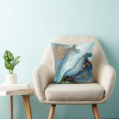 青と金の瑪瑙のジオード金継ぎ クッション (椅子)