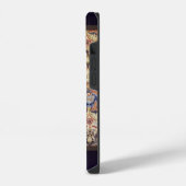 青と金の花 iPhoneケース (左側面)