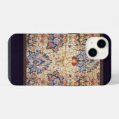 青と金の花 iPhoneケース (裏面横)