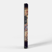 青と金の花 iPhoneケース (右側面)