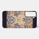 青と金の花 SAMSUNG GALAXYケース (裏面横)