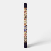 青と金の花 SAMSUNG GALAXYケース (左側面)