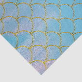 青と金の虹色に輝くマーメイドパーティー 薄葉紙 (詳細)