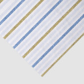 青と金の輝きのグリッター ストライプ 薄葉紙 (詳細)
