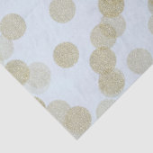 青と金の輝きグリッター ドット 薄葉紙 (詳細)