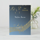 青と金の音楽 バー ミツバ 招待状 (スタンド正面)