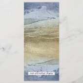 青と金の ⚓️ 海事イベントまたは海軍ウェディング メニュー (裏面)