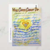 青と金ゴールドがはがきを取れないこと ポストカード (正面/裏面)