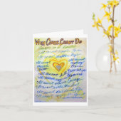 青と金ゴールドがグリーティングカードを実行できない場合 カード (黄色い花)