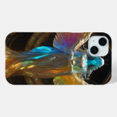 青と金ゴールドのガラス天使 Case-Mate iPhoneケース (裏面 (横))