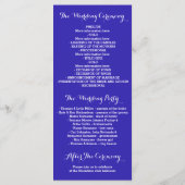 青と金ゴールドのストリングライトプログラム プログラム (裏面)