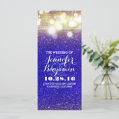 青と金ゴールドのストリングライトプログラム プログラム (スタンド正面)