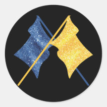 青と金ゴールドのフラグ