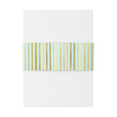 青と金ゴールドのフローラストライプのベリーバンド 招待状ベリーバンド (裏面例)