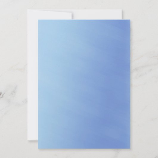 青と金ゴールドのフローラ幾何学的結婚式招待状 招待状 (裏面)