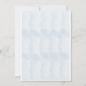 青と金ゴールドのフローラ結婚式招待状 招待状 (裏面)