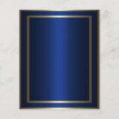 青と金ゴールドのメニューカード (裏面)