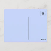 青と金ゴールドの写真 ポストカード (裏面)