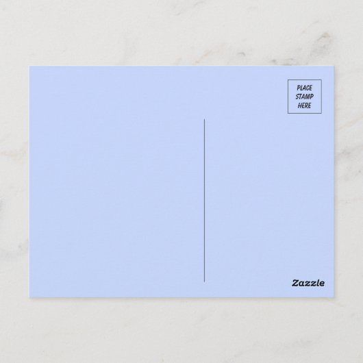 青と金ゴールドの写真 ポストカード (裏面)