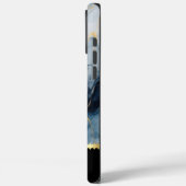 青と金ゴールドの大理石脈 Case-Mate iPhoneケース (裏面 / 左)