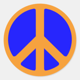 青と金ゴールドの平安シンボル ラウンドシール