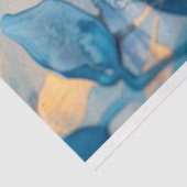 青と金ゴールドの植物分離 薄葉紙 (詳細)