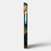 青と金ゴールドの波 Case-Mate iPhoneケース (裏面 / 左)
