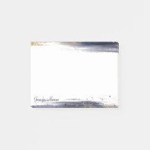 青と金ゴールドの色のブラシストロークパーソナライズされた