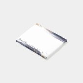 青と金ゴールドの色のブラシストロークパーソナライズされた ポストイット (アングル)