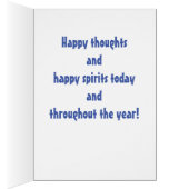 青と金ゴールドの誕生日カード (内側 (右))