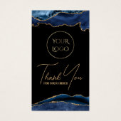 青と金ゴールドのagateパッケージの挿入 (正面)