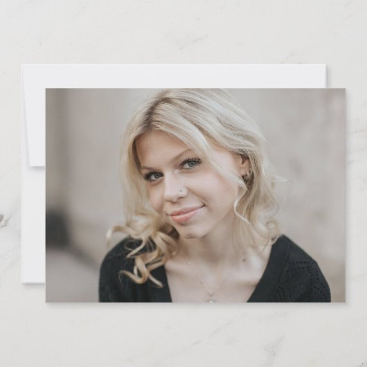 青と金ゴールドエレガントのPawprint (写真バック) 招待状 (裏面)