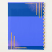 青と金ゴールドエレガント業 プランナー手帳 (裏面)